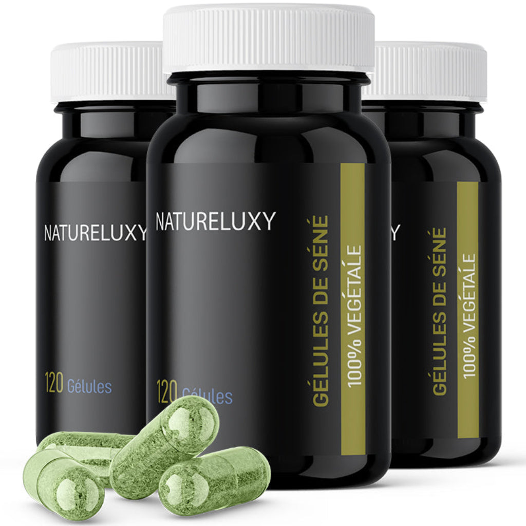 Lot 3×120 Gélules de Séné en poudre – 360 gélules – Enveloppe végétale – 300 mg