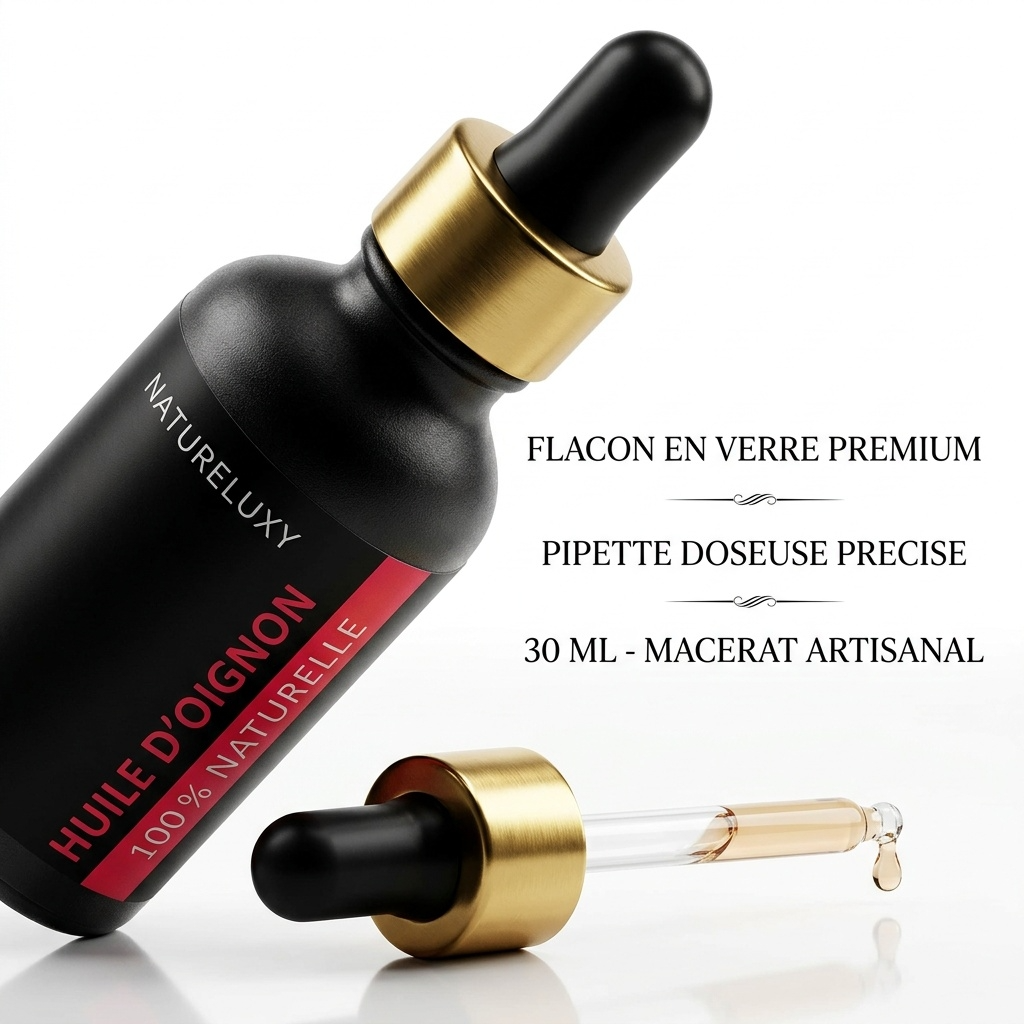 Huile d’Oignon 100% Naturelle 30 ml — Macérat huileux, Soin Cheveux & Cuir Chevelu