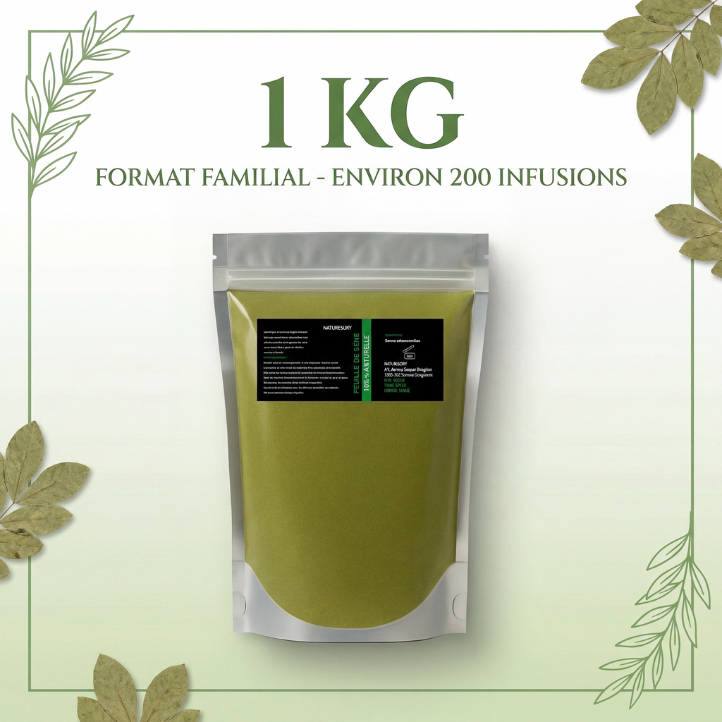 Feuilles de Séné en poudre (Sana Makki) 1 kg – 100% Naturel