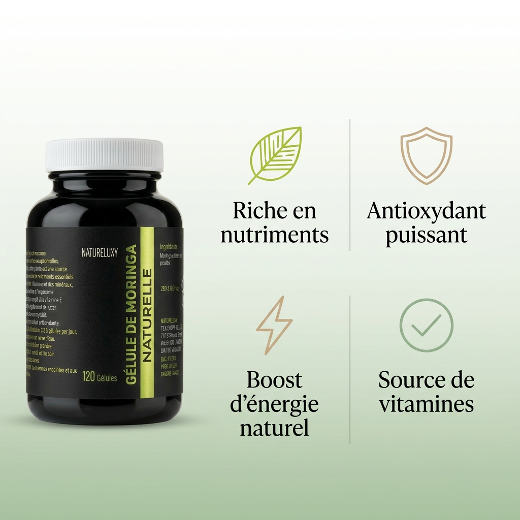 120 gélules de Moringa 100% végétales - 300mg