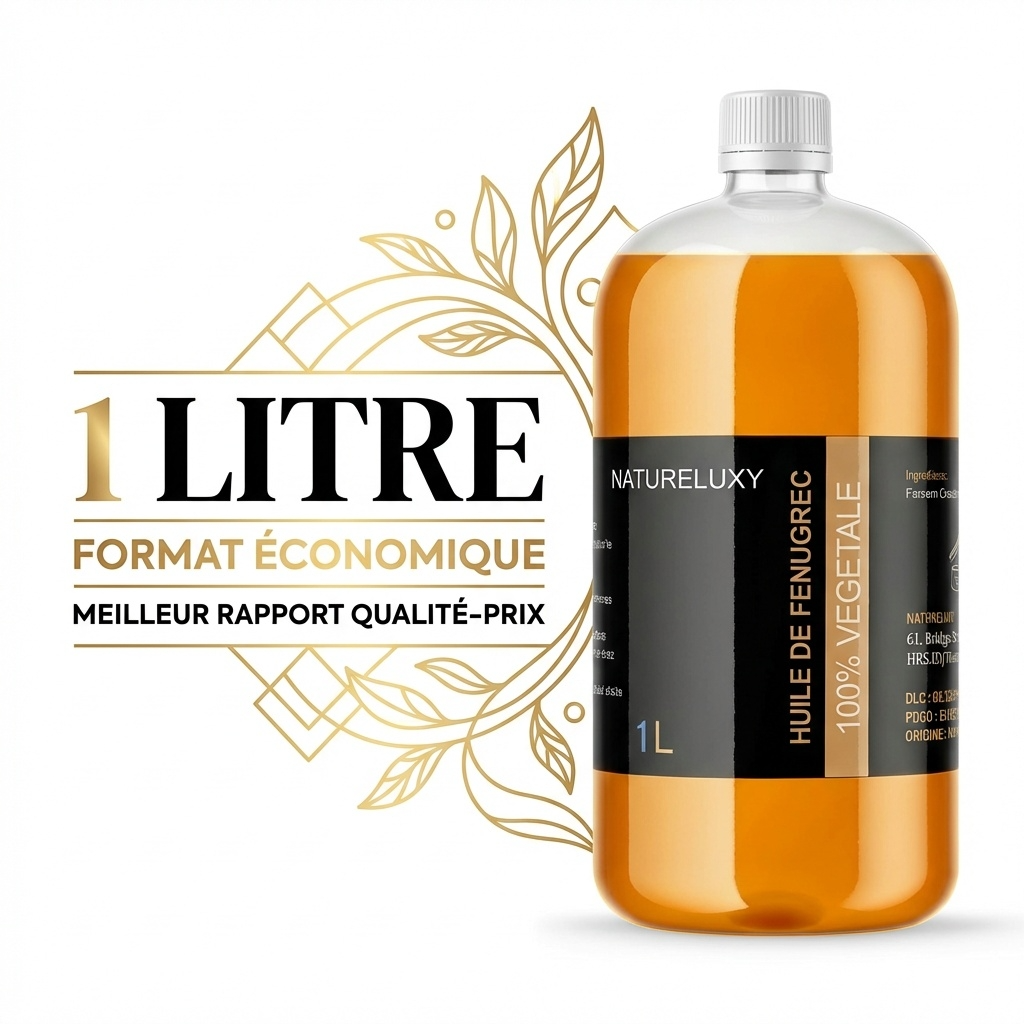 Huile de Fenugrec 1L – Usage externe – Qualité cosmétique