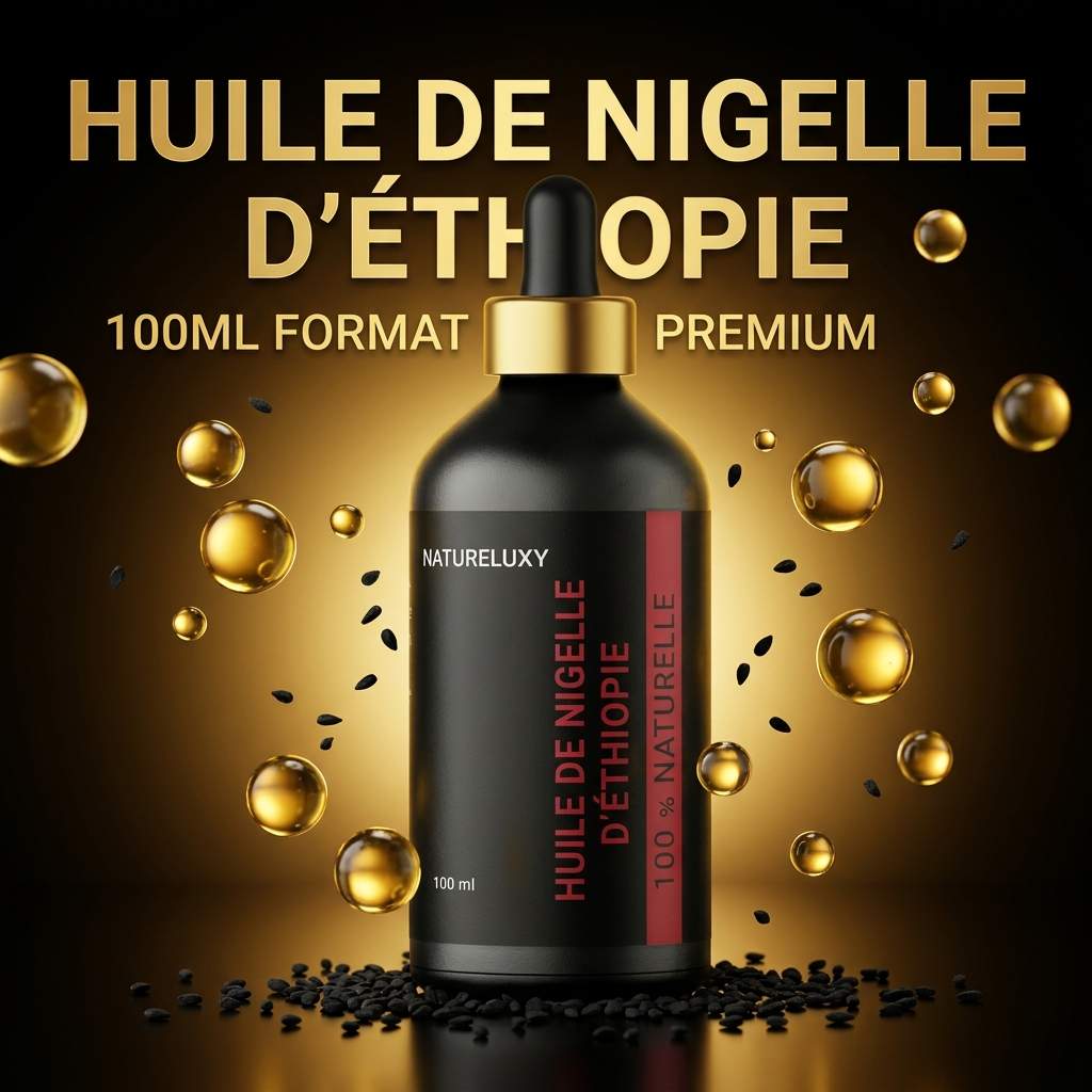 Huile de Nigelle d’Éthiopie 100 mL Pipette — 100% Naturelle