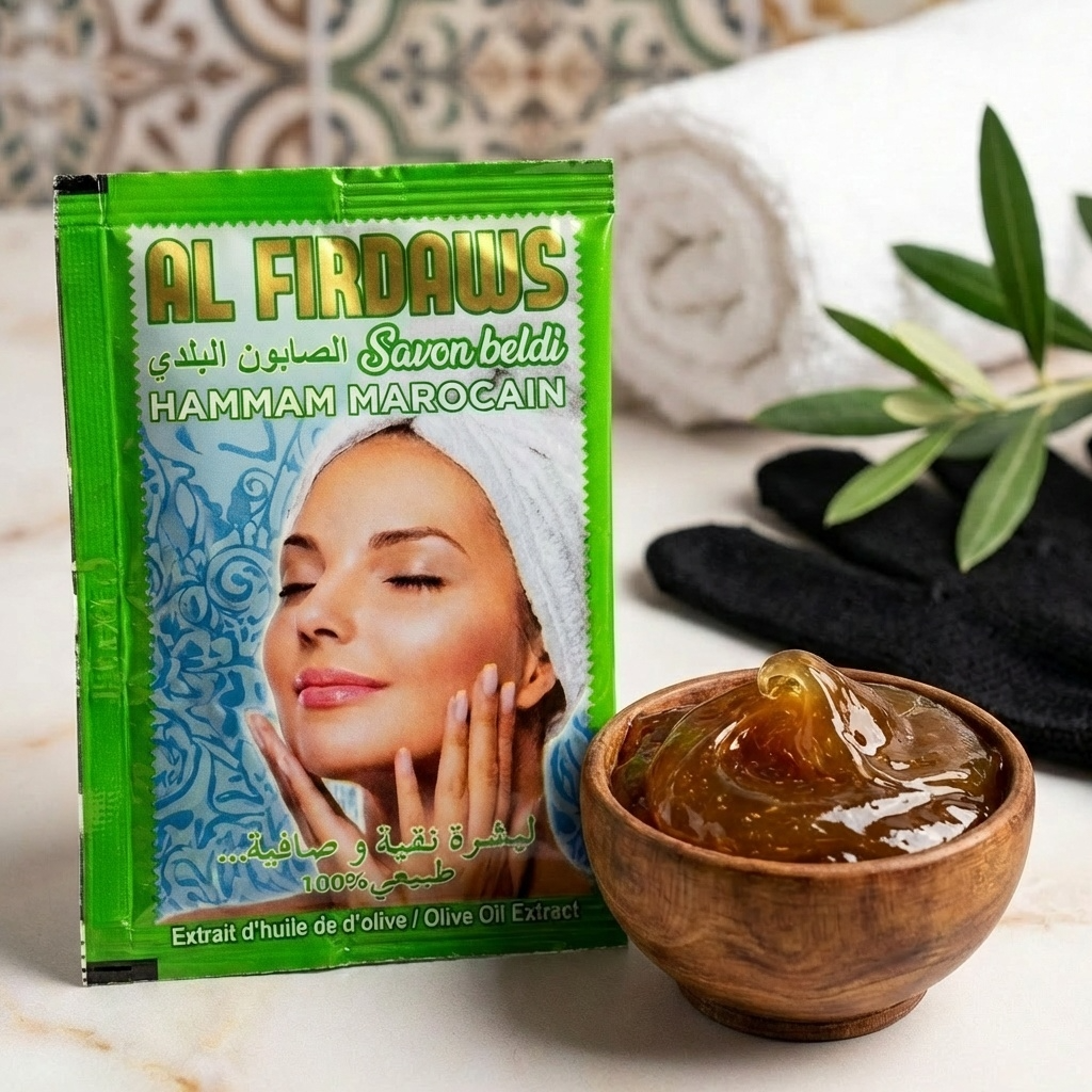 Carton de 100 dosettes de savon noir naturel - produits hammam