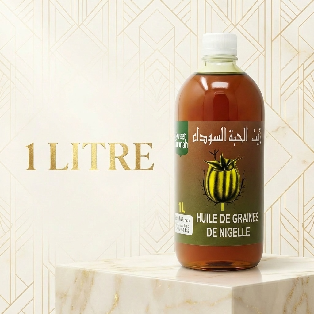 Huile de Graine de Nigelle 1L Sweet Sunnah - Pressée à Froid