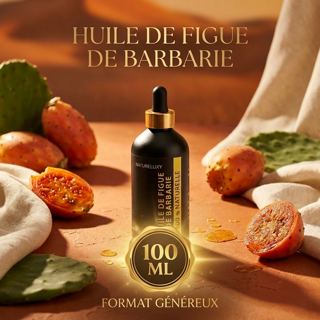 Kaktusfeigenöl, 100 ml, Pipette, 100 % natürlich, kraftvolles Anti-Falten-Öl „Macérat“
