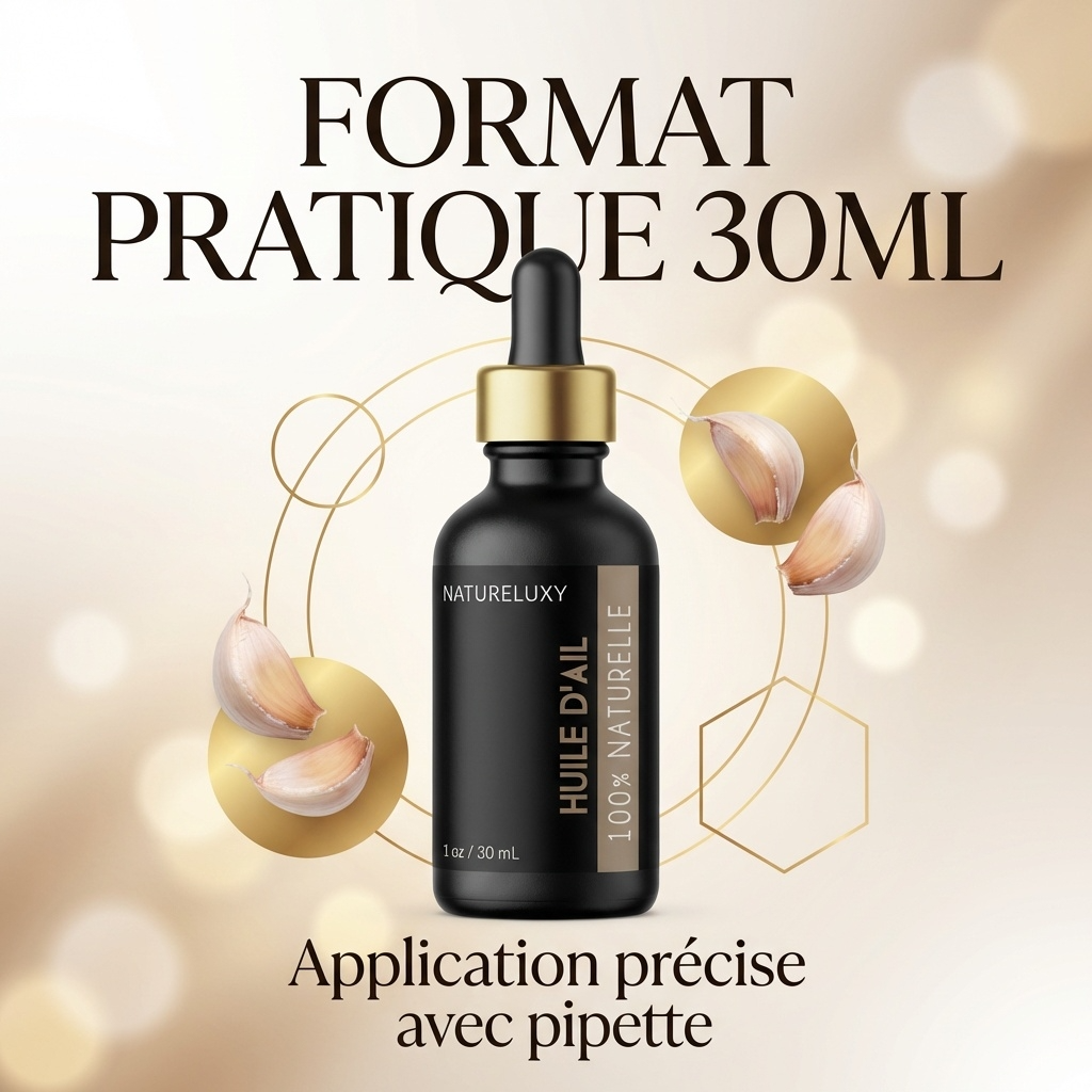 Huile d'Ail 30 mL Pipette - 100% Naturelle