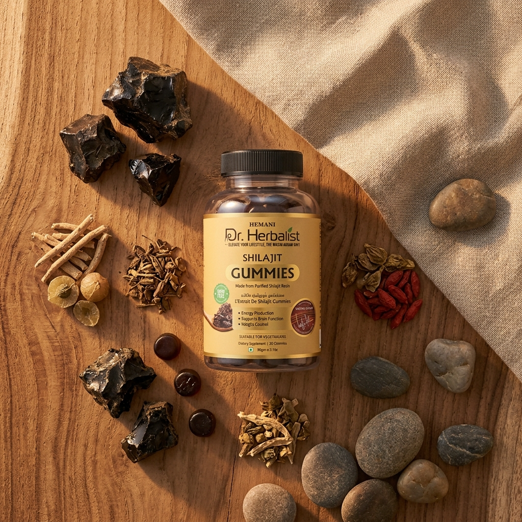 Shilajit Gummies sans sucre, végétariennes – 30 gummies (90 g) Hemani