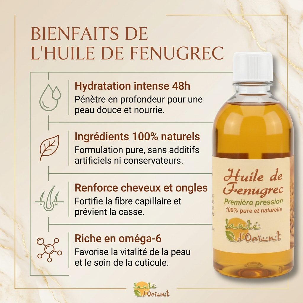 Huile de Fenugrec 125 ml - Cheveux et Peau