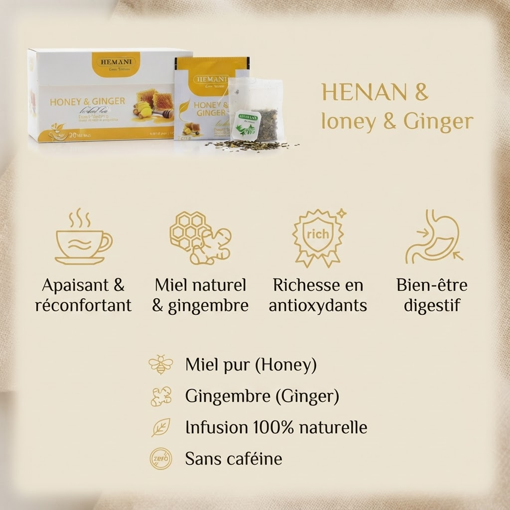 20 Tisanes de Miel & Gingembre - Hemani