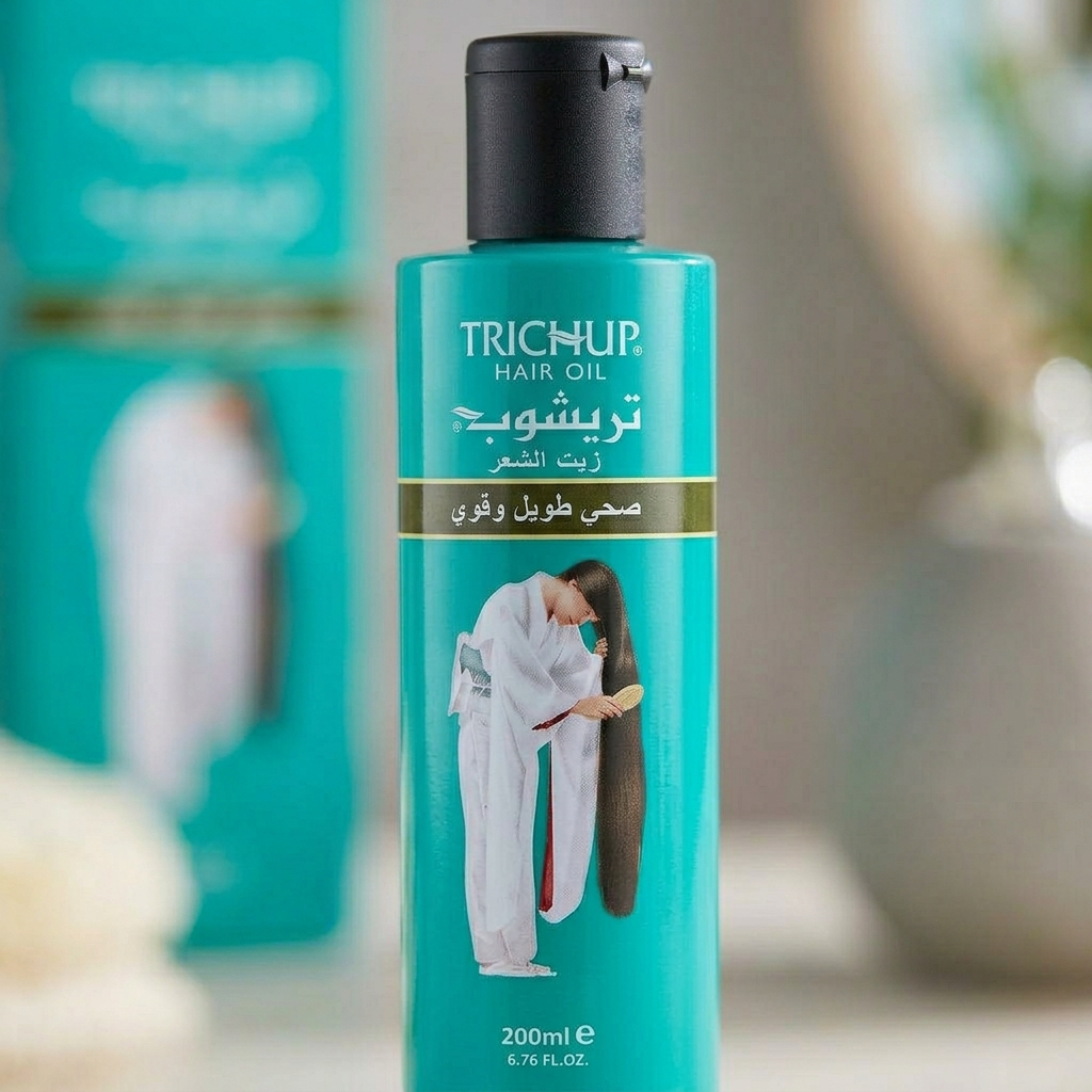 Huile Cheveux Trichup 200 ml – Soin indien pour routine pousse & volume – extraits de plantes