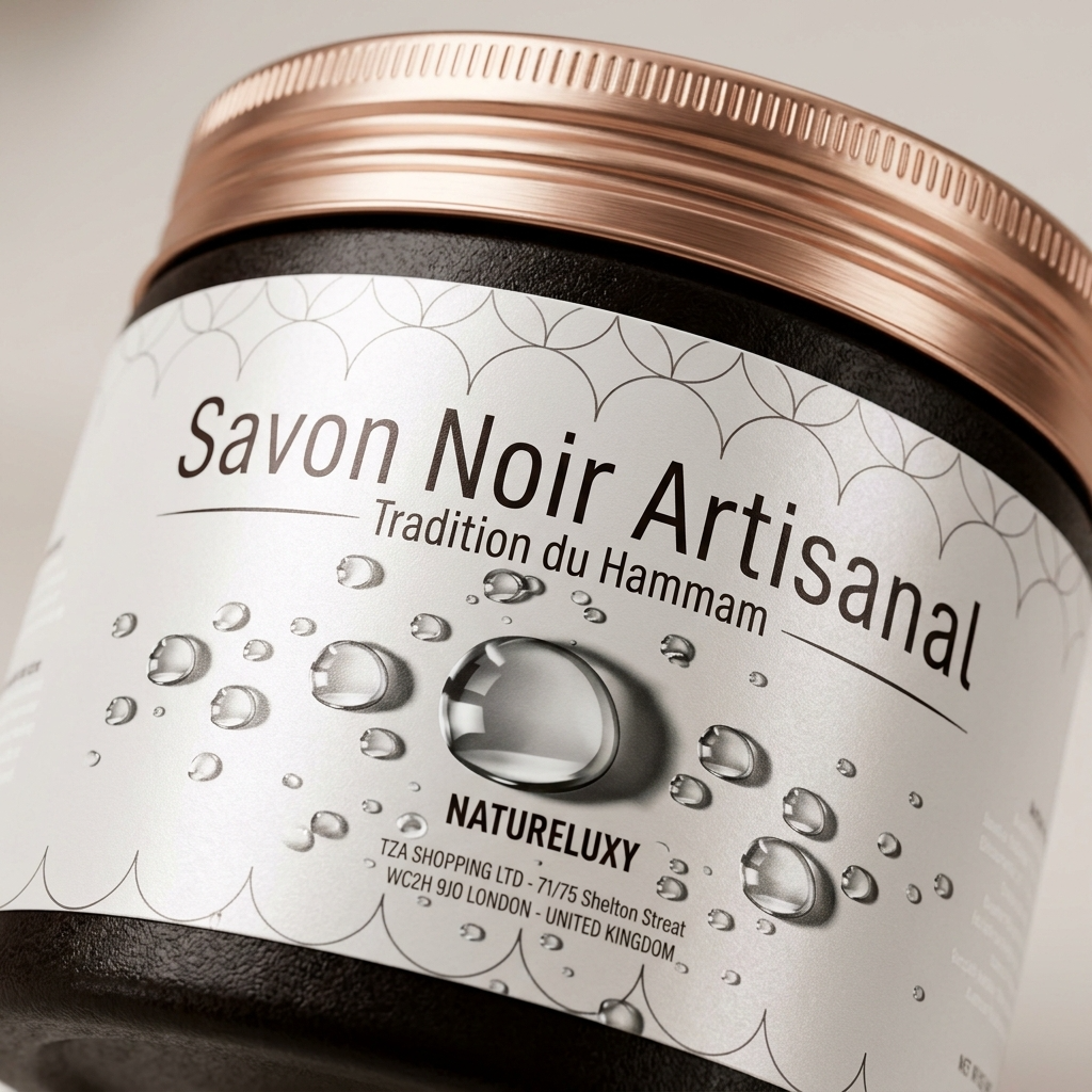 Savon noir marocain 300 g – Pâte exfoliante pour hammam (usage externe)