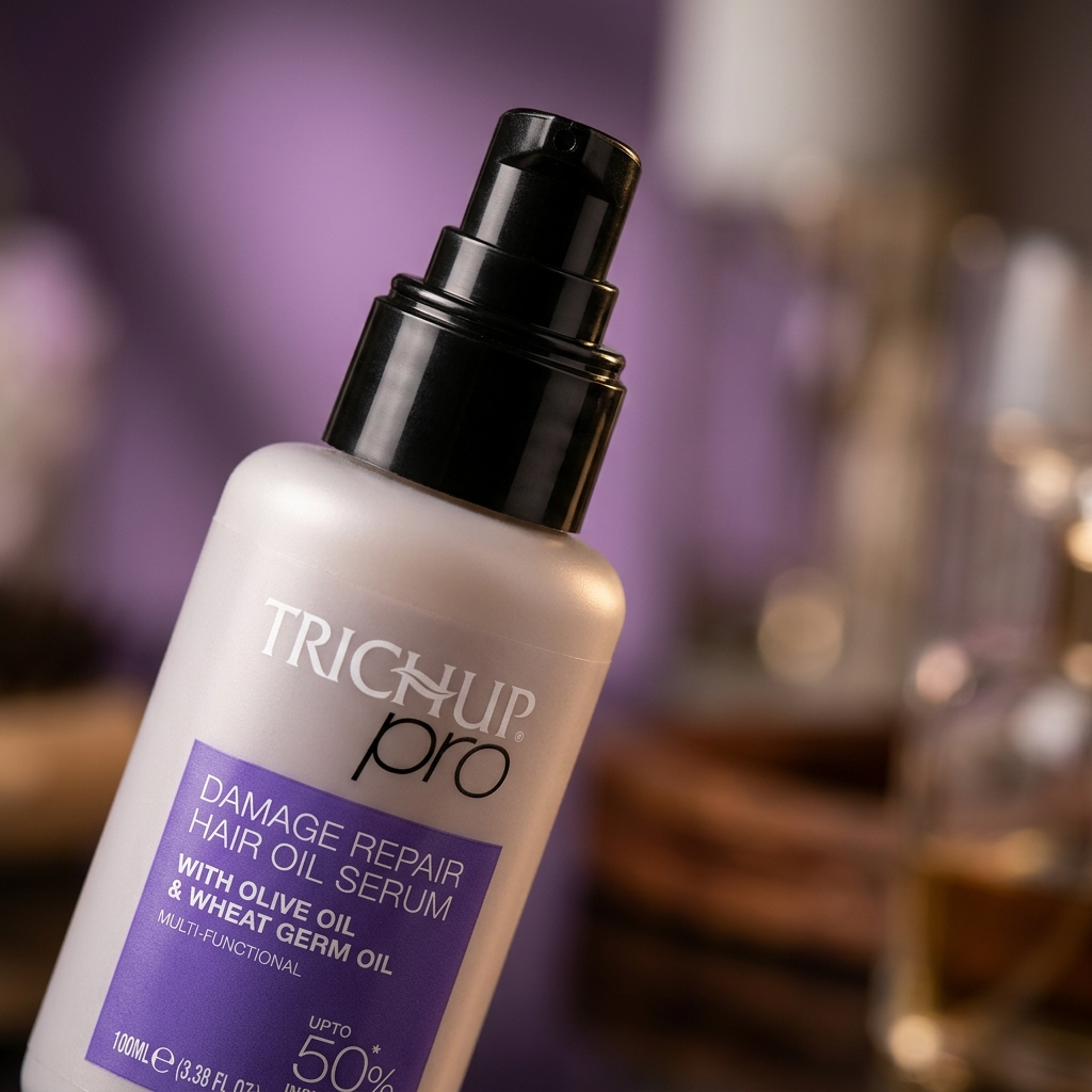 Sérum huile capillaire, Huile d’Olive & Germe de Blé, 100 ml - TRICHUP pro Damage Repair Hair Oil Serum