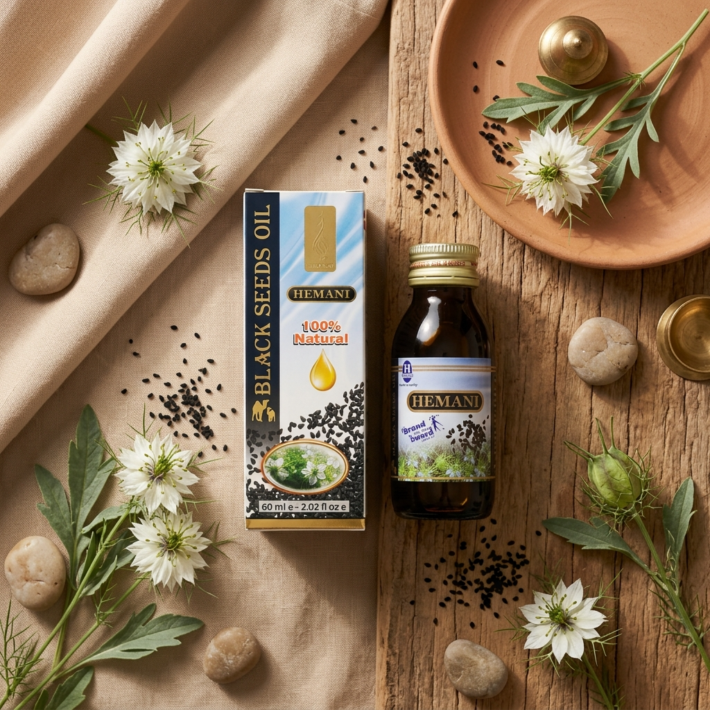 Schwarzkümmelöl 60 ml, 100 % natürliches Hemani