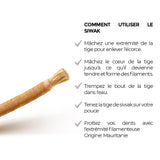 Lot de 20 Siwak Nature Brute en Vrac