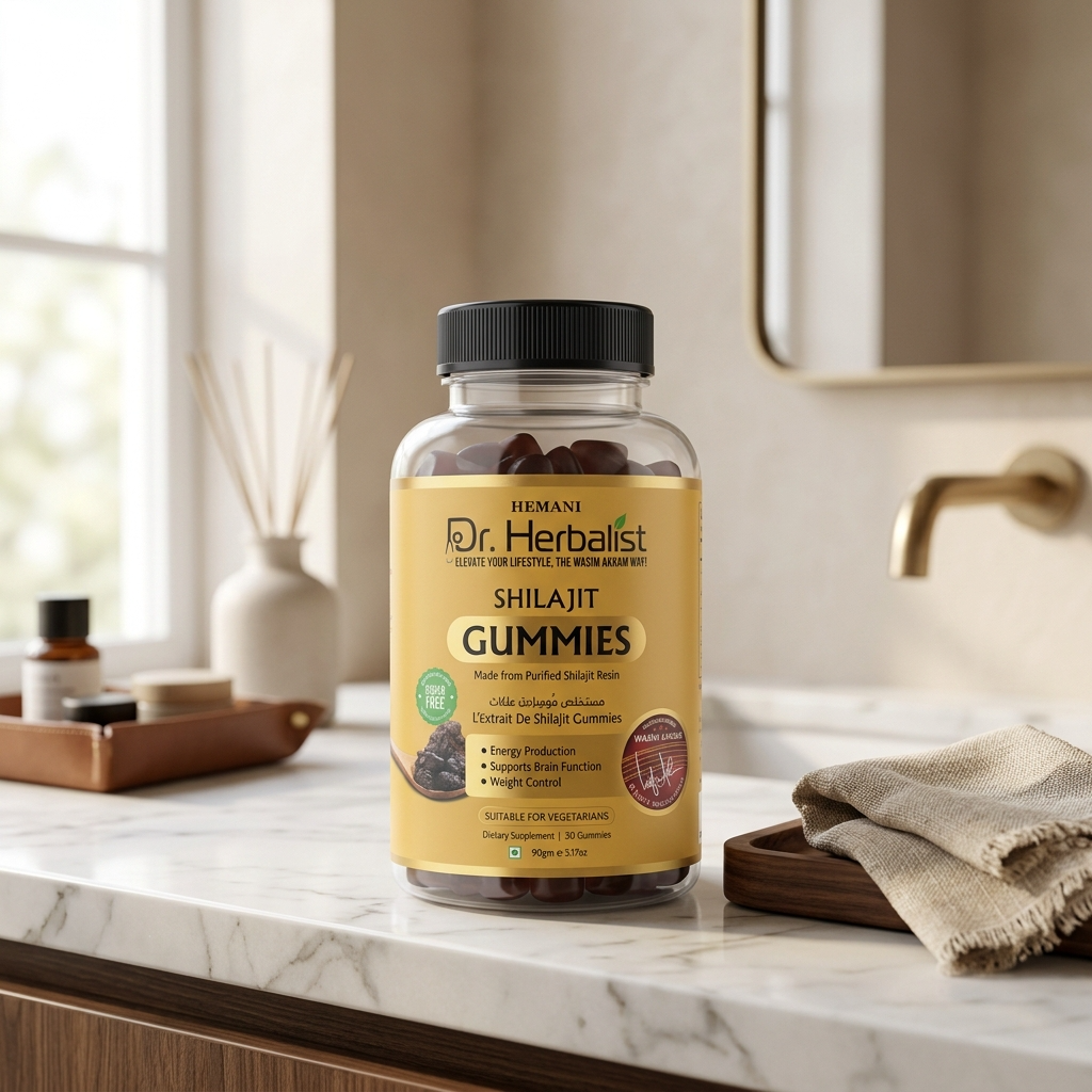 Shilajit Gummies sans sucre, végétariennes – 30 gummies (90 g) Hemani