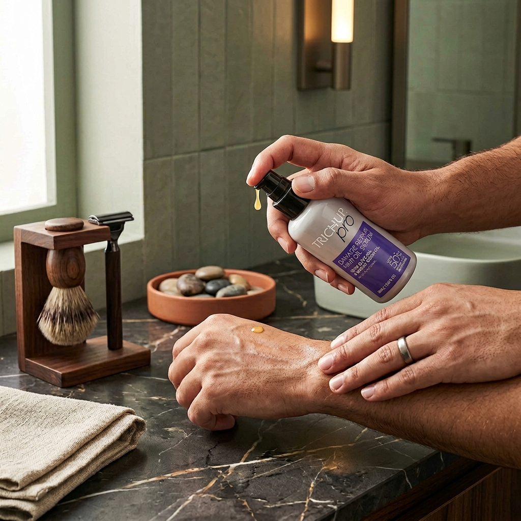 Sérum huile capillaire, Huile d’Olive & Germe de Blé, 100 ml - TRICHUP pro Damage Repair Hair Oil Serum