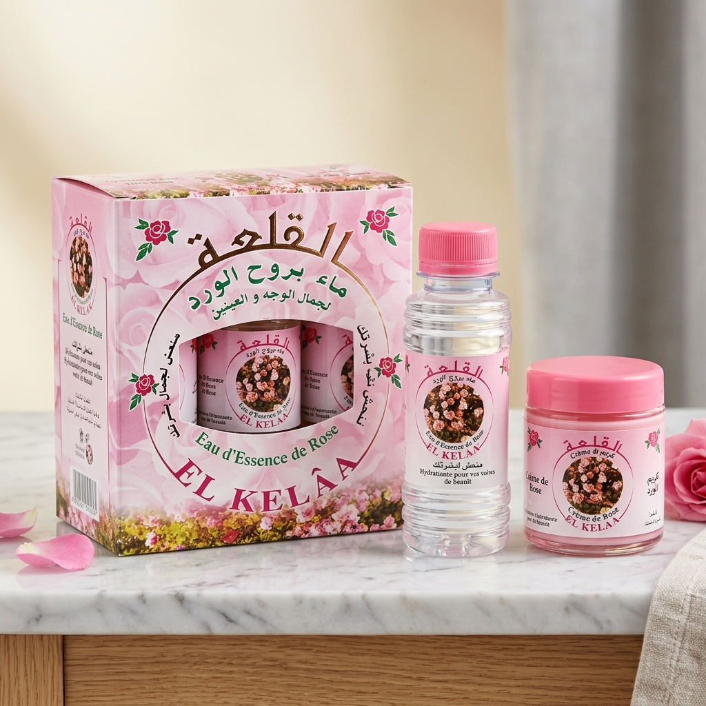 Lot de 3 Eau de Rose du Maroc 125 mL - Soin Visage Cheveux Brume - 375 mL