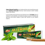 Lot de 5 dentifrice miswak  Dabur SANS FLUOR siwak arak brosse à dent Réduc -20%