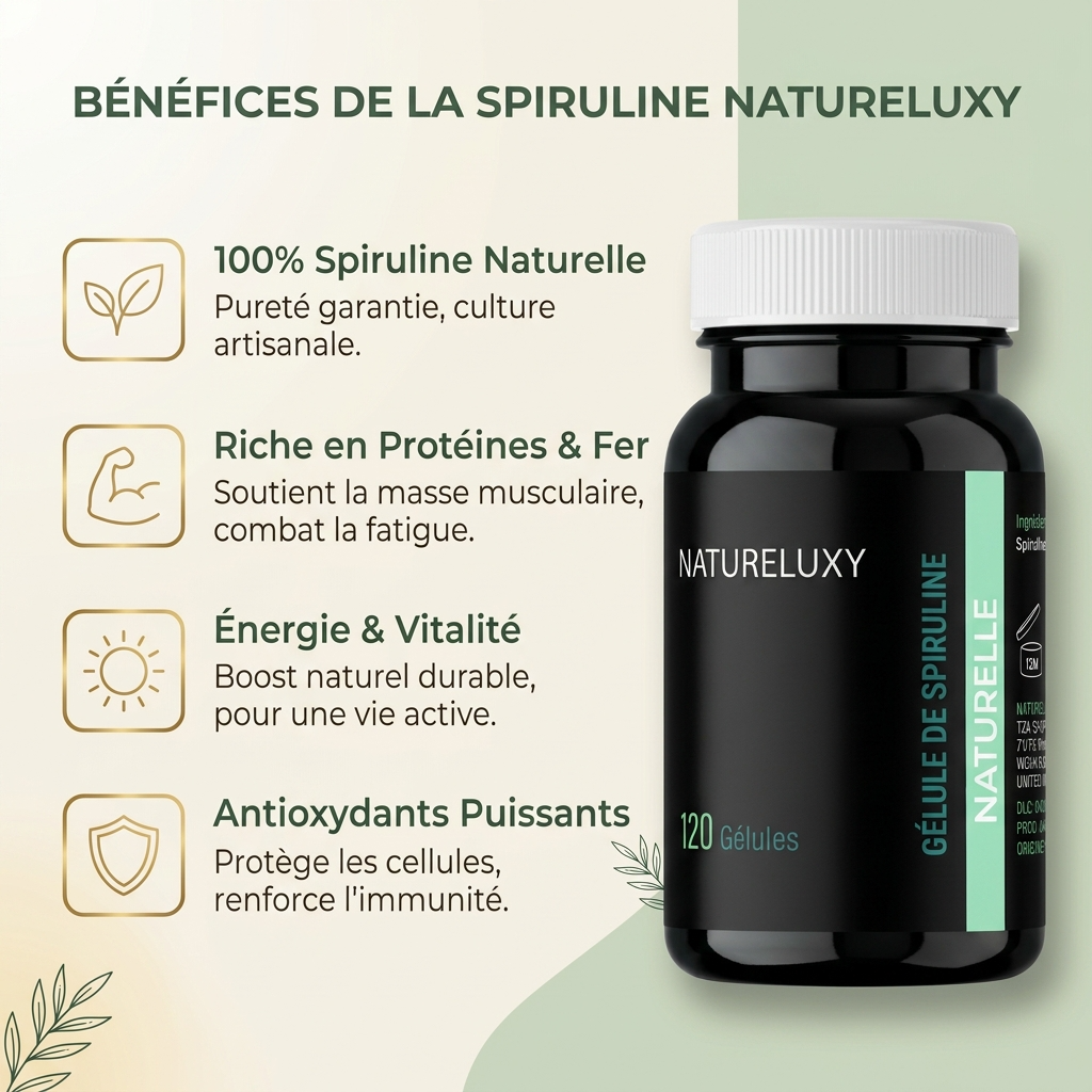 120 Kapseln 100 % pflanzliche Spirulina