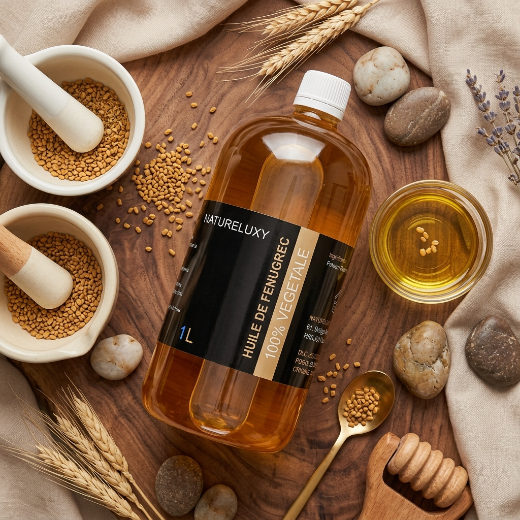 Huile de Fenugrec 1L – Usage externe – Qualité cosmétique