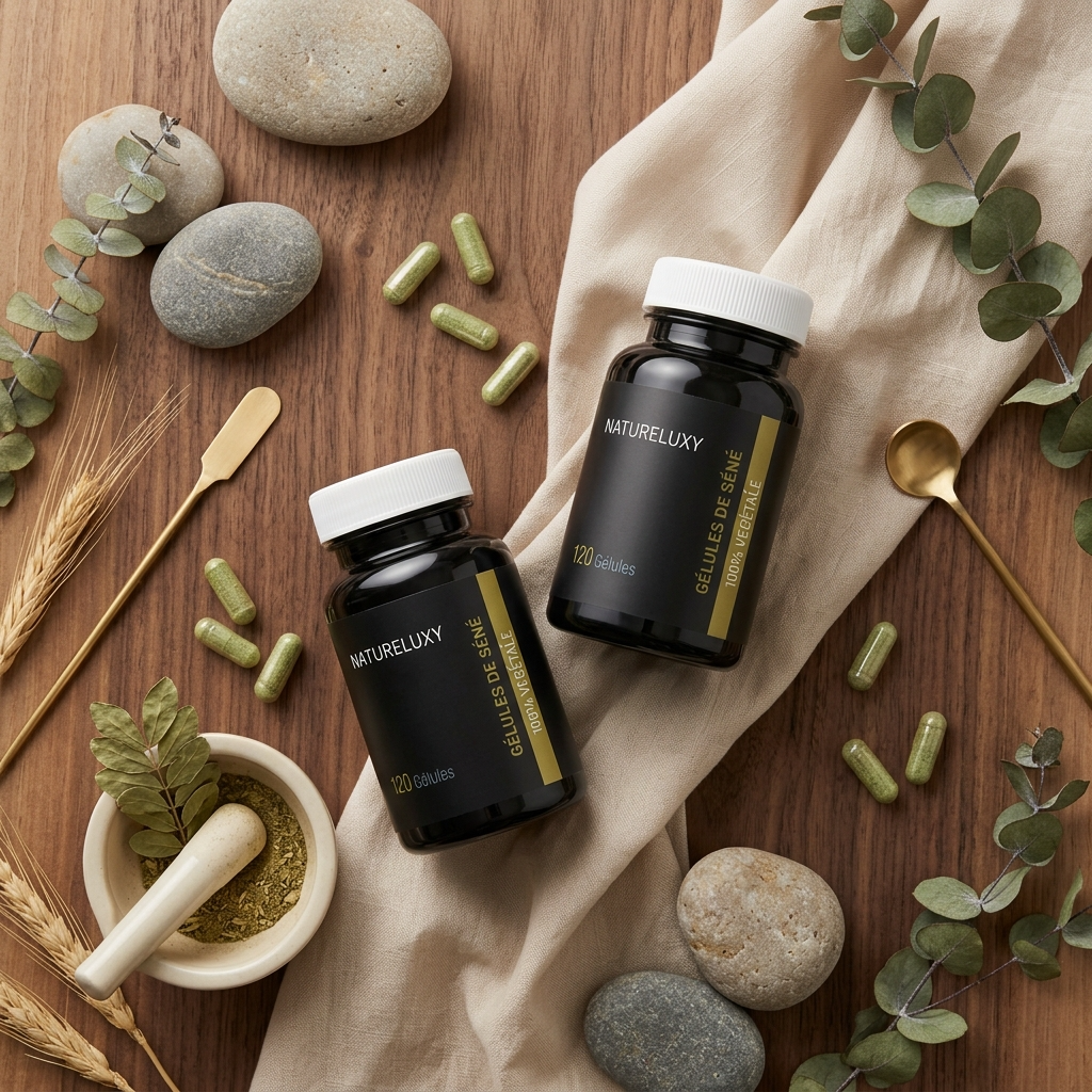 Lot 3×120 Gélules de Séné en poudre – 360 gélules – Enveloppe végétale – 300 mg
