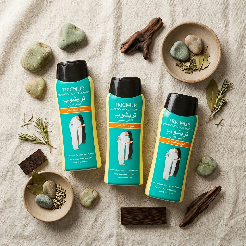 Lot de 3 Shampoings Trichup Anti-Chute Sans Sulfate Soin Indien 200 mL