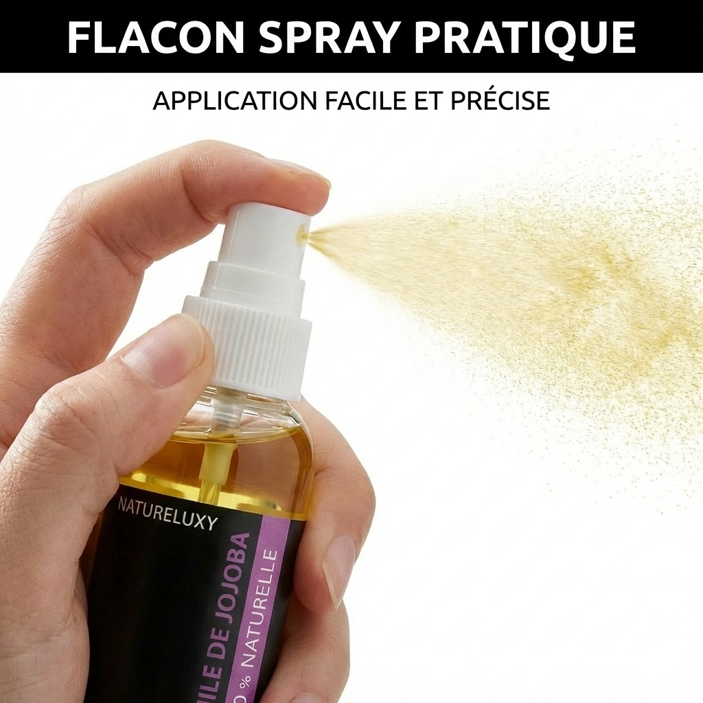 huile de Jojoba 30mL Spray 100% Naturelle  Natureluxy-shop