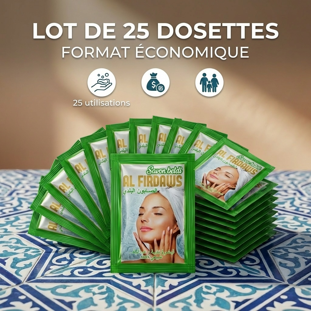 25 dosettes Savon Noir - 100% naturel