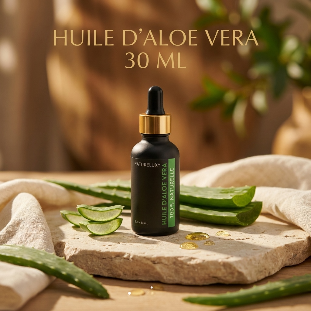 Huile d'Aloé Vera 30mL pipette 100% Naturelle
