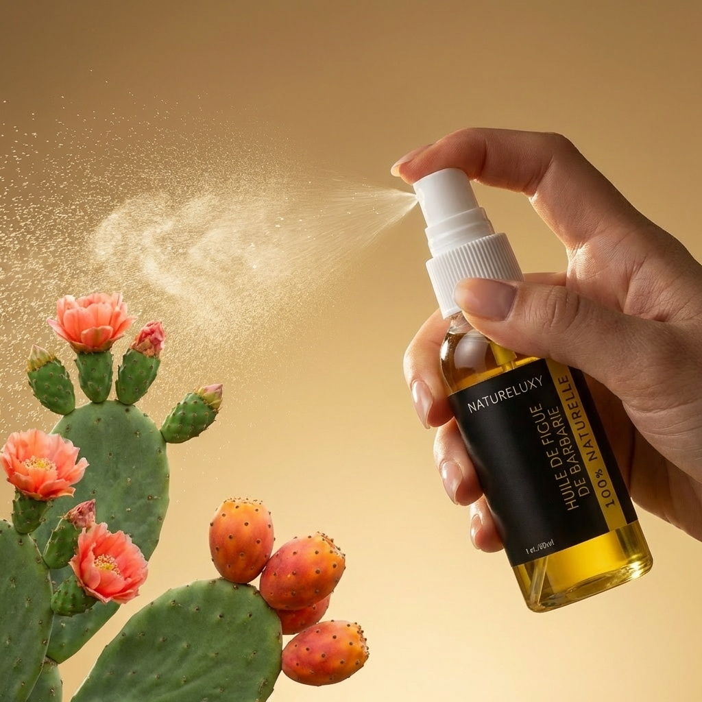 Lot de 2 Huiles de Figue de Barbarie 30 ml Spray — Huile végétale, Soin visage anti-âge (2×30 ml)