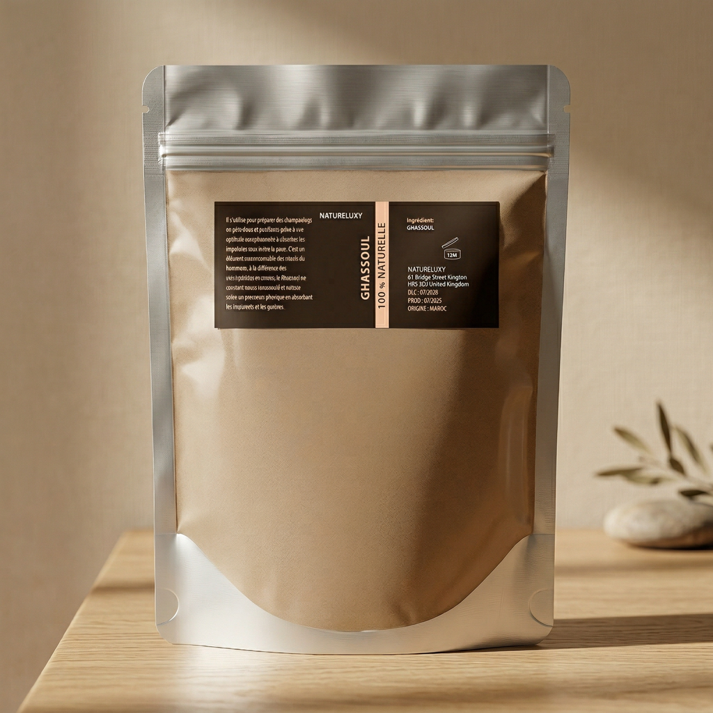 Ghassoul Clay Powder 1 kg Ultrafeine Gesichtsmaske, Körper und Haare