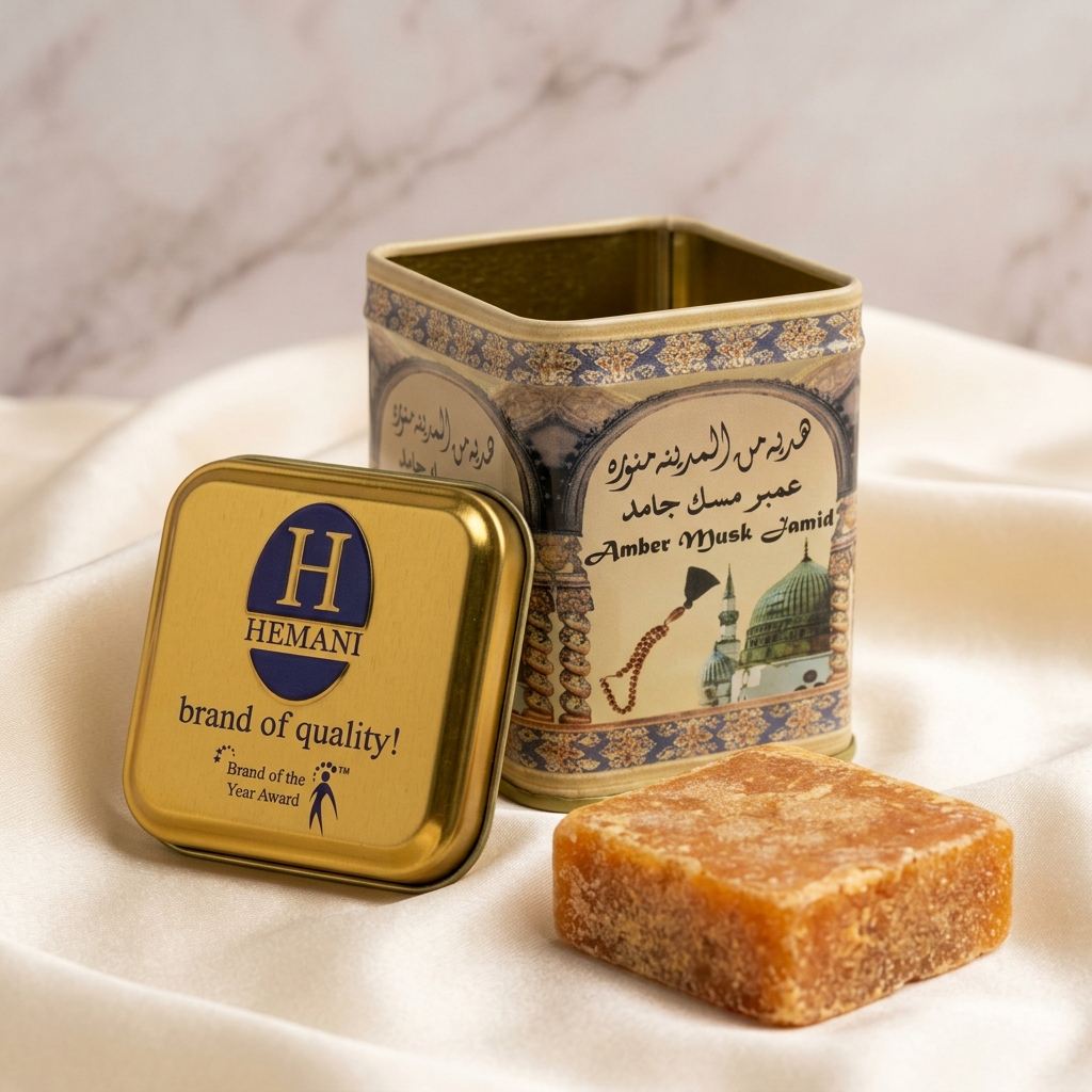 Carré de musc ambré Hemani – parfum solide - image produit 4