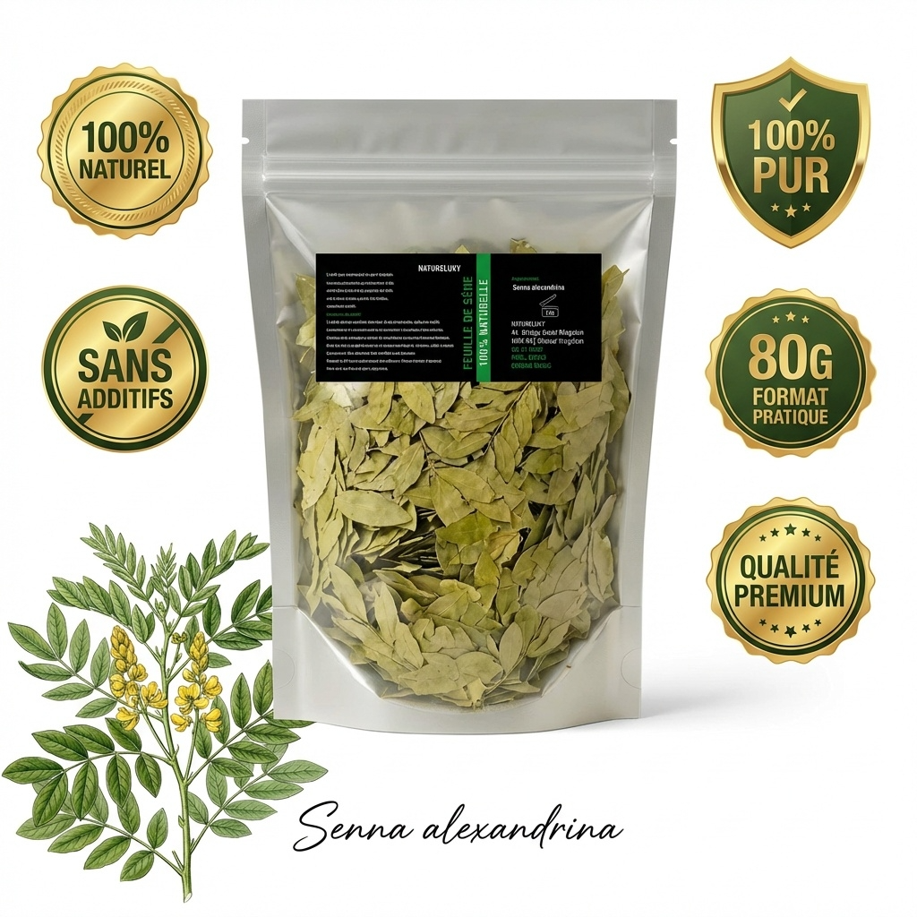 Feuilles de Séné (Sana Makki) 80 g — 100% Naturel