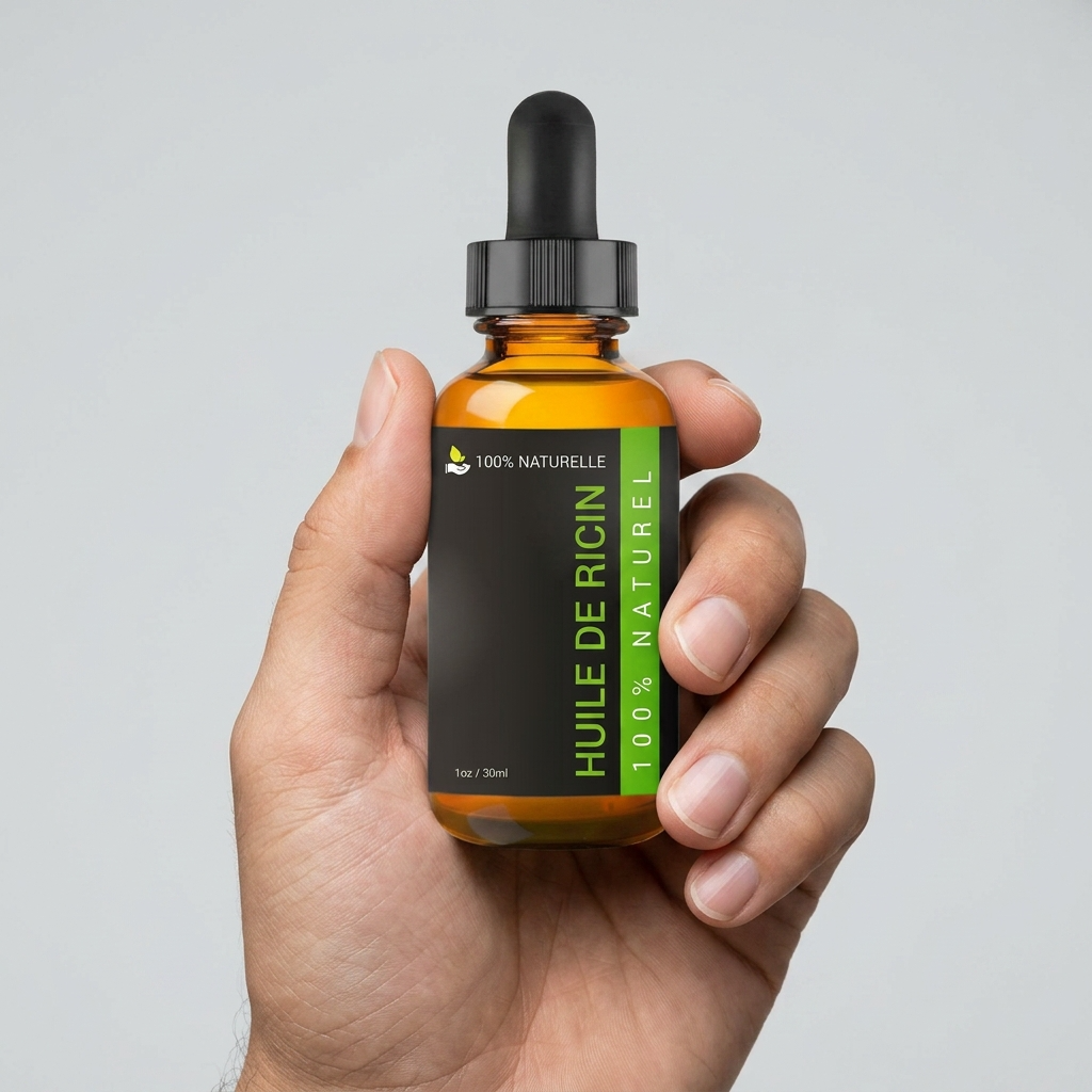 Huile de Ricin 30 ml - Pipette Cheveux Cils Ongles