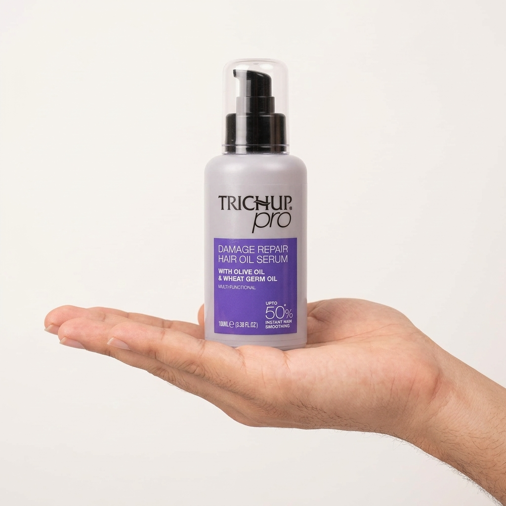 Sérum huile capillaire, Huile d’Olive & Germe de Blé, 100 ml - TRICHUP pro Damage Repair Hair Oil Serum