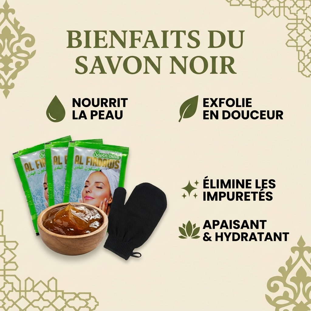 1 dosettes savon noir - 100% naturel