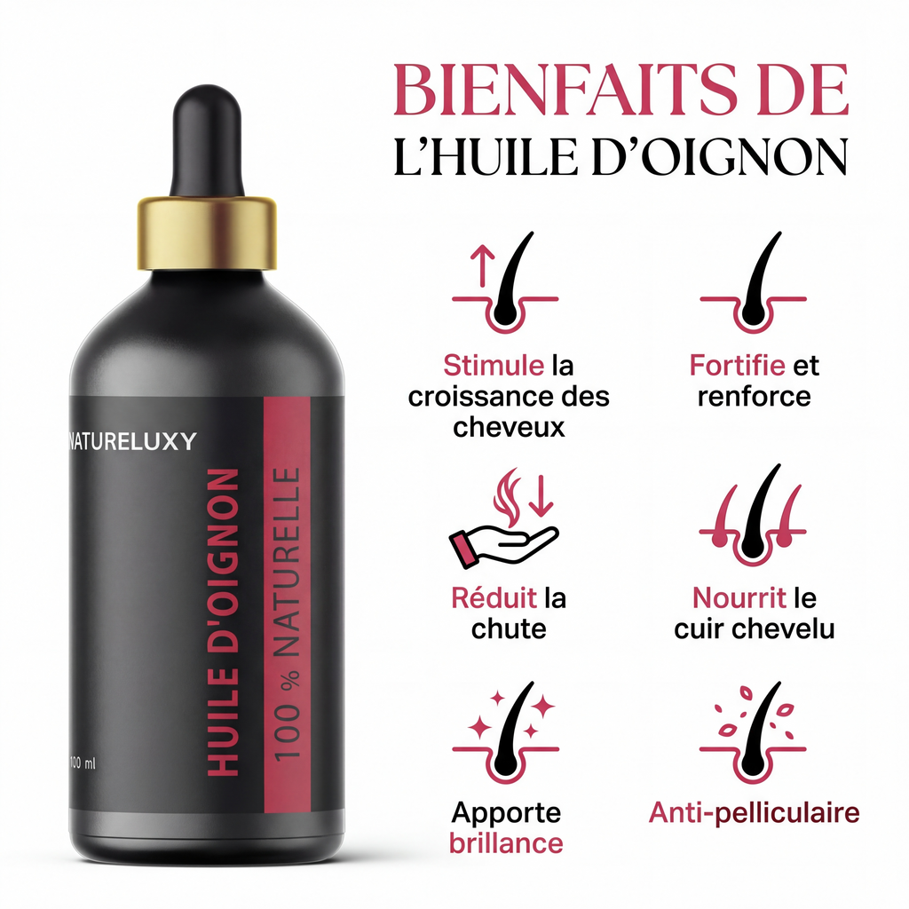 Huile d'oignon 100mL Pipette 100% Naturelle