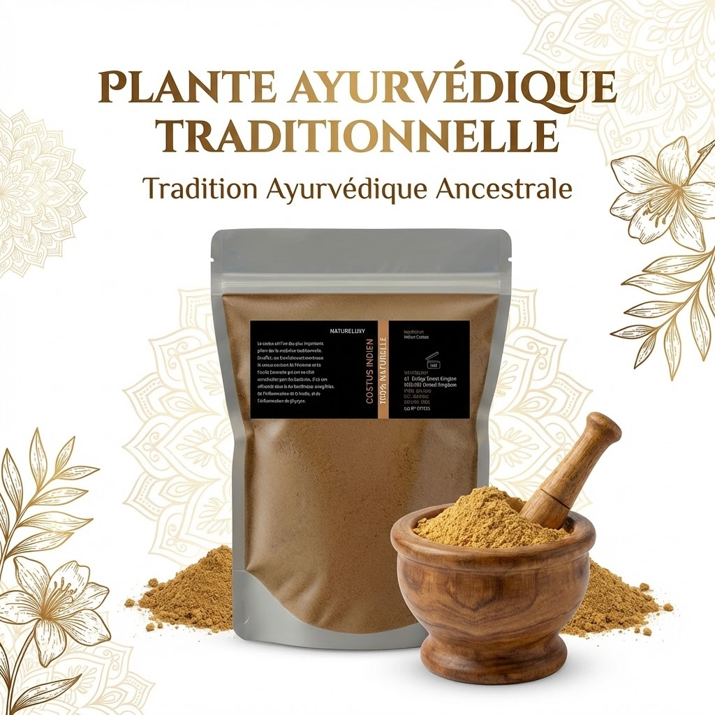 Indisches Costus-Pulver, 1 kg, 100 % natürlich