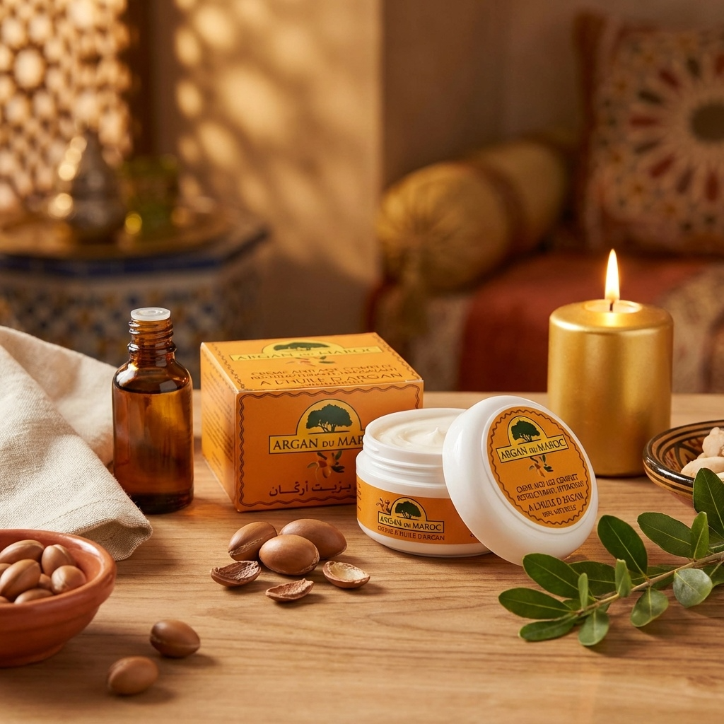2 Argan-Anti-Falten-Creme aus Marokko, verjüngende Gesichts- und Augenpflege für Tag und Nacht, 100 ml
