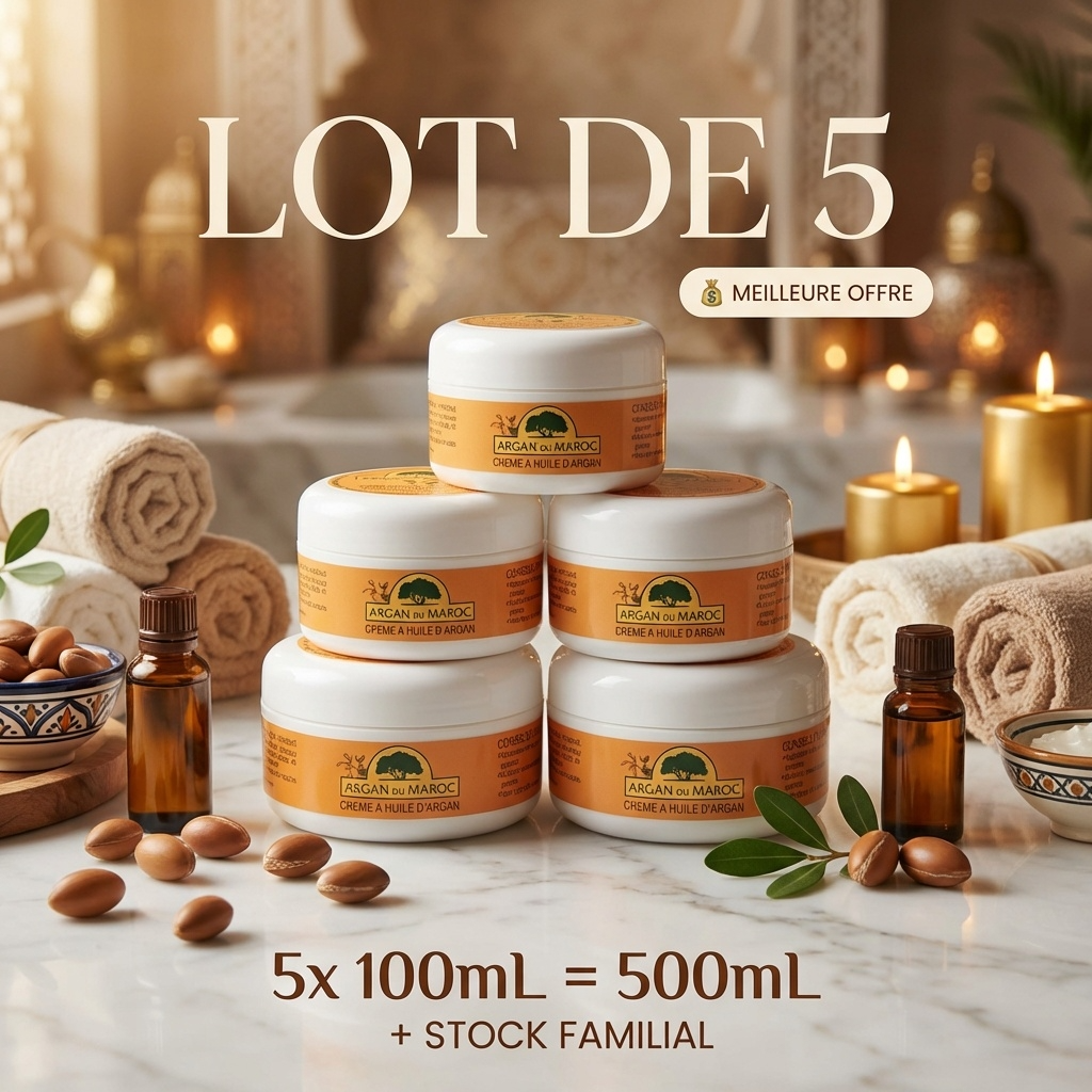 5 Argancremes aus Marokko Augen- und Gesichtskonturbehandlung Tag und Nacht 100 ml -20 %