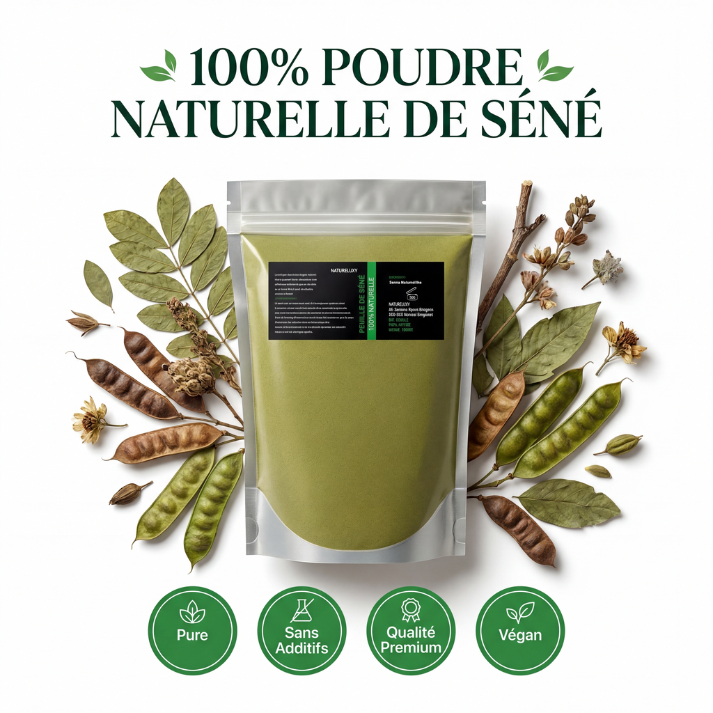 Feuilles de Séné en poudre (Sana Makki) 1 kg – 100% Naturel