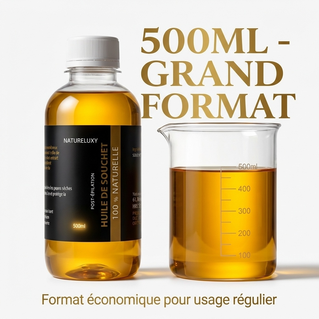 Huile de Souchet 500 mL 100% Naturelle – Macérat – Soin peau & cheveux