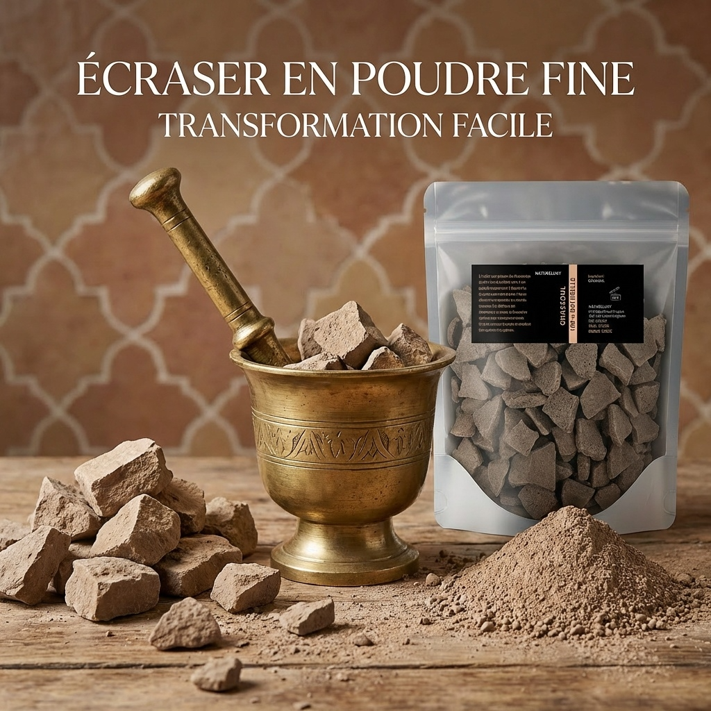 1kg Ghassoul du Maroc en vrac
