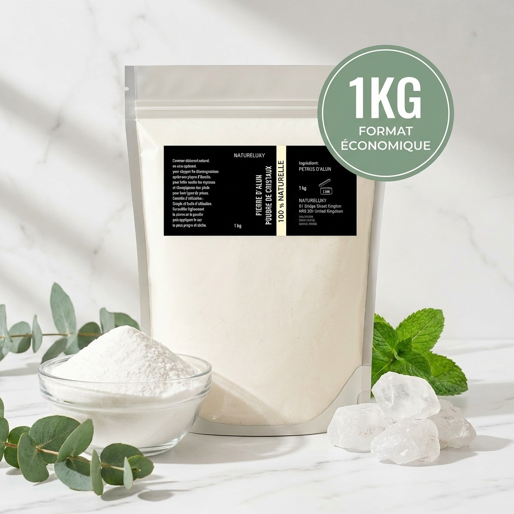 Alaunsteinpulver – 1 kg – natürliches Deodorant – Potassium Medical & Care