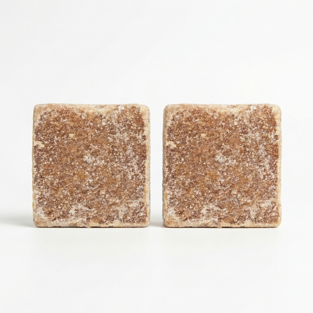 Lot de 2 carrés de musc ambré – parfum solide