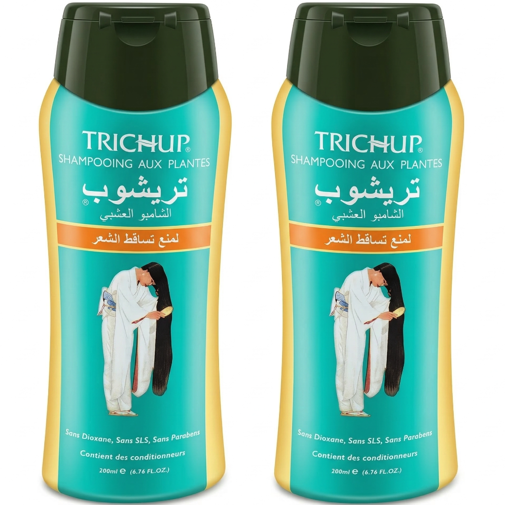 Lot de 2 Shampoings Trichup Anti-Chute Sans Sulfate Soin Indien 200 mL