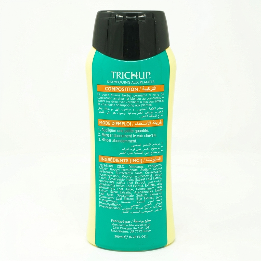Shampoing Anti-Chute Trichup 200 mL Sans Sulfate – Amla Réglisse Bhringaraj