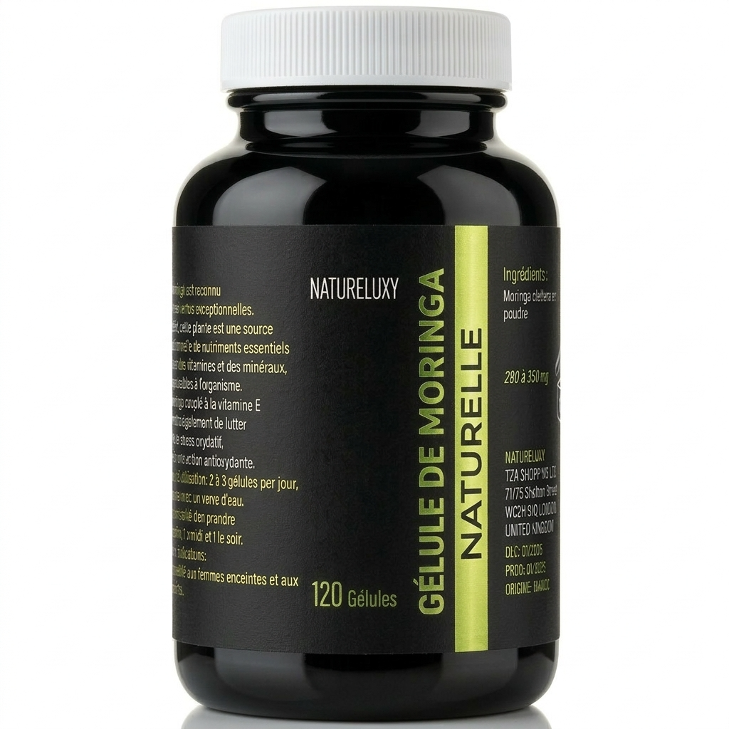 120 gélules de Moringa 100% végétales - 300mg
