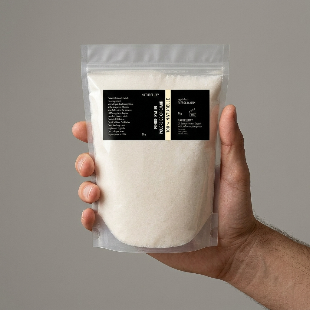 2kg Pierre d'Alun en Poudre - Déodorant Naturel au Potassium Alum