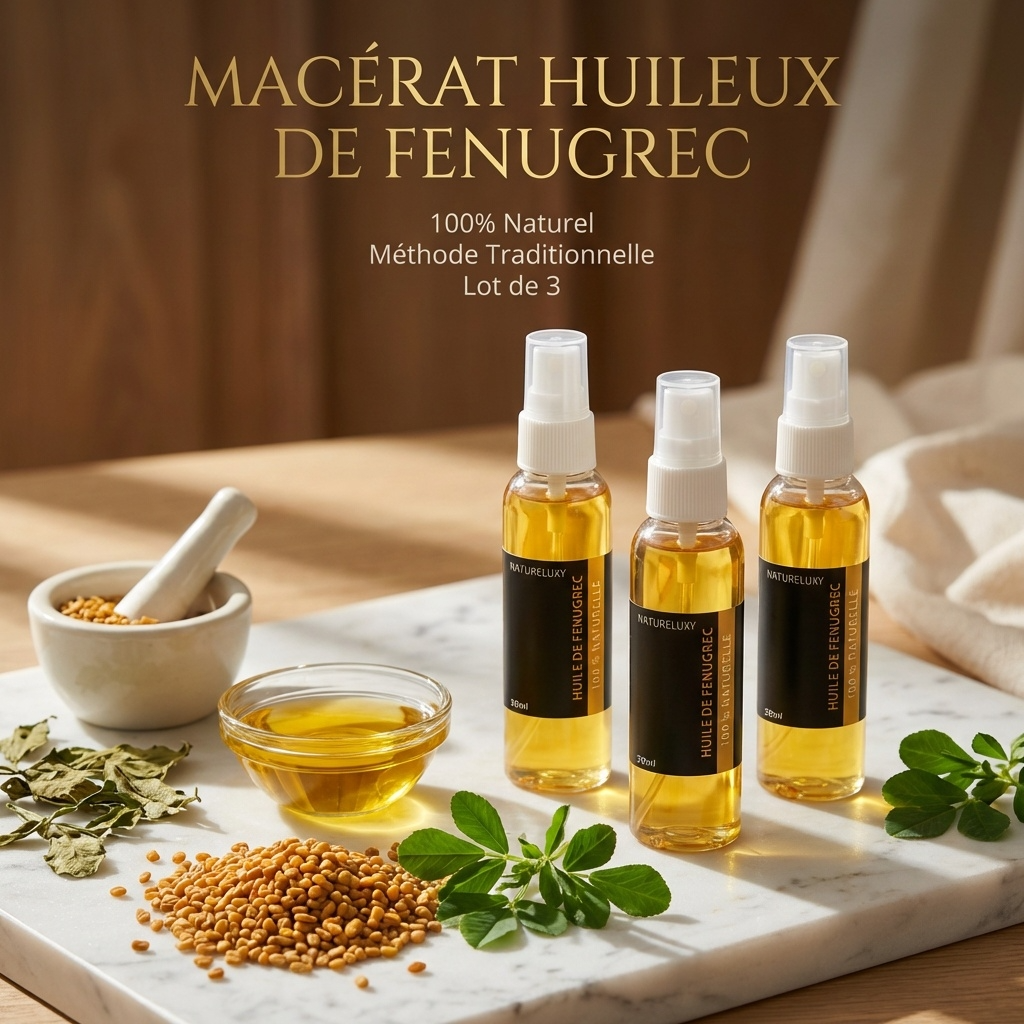 3 Huile de Fenugrec cosmétique 30mL Spray -10%